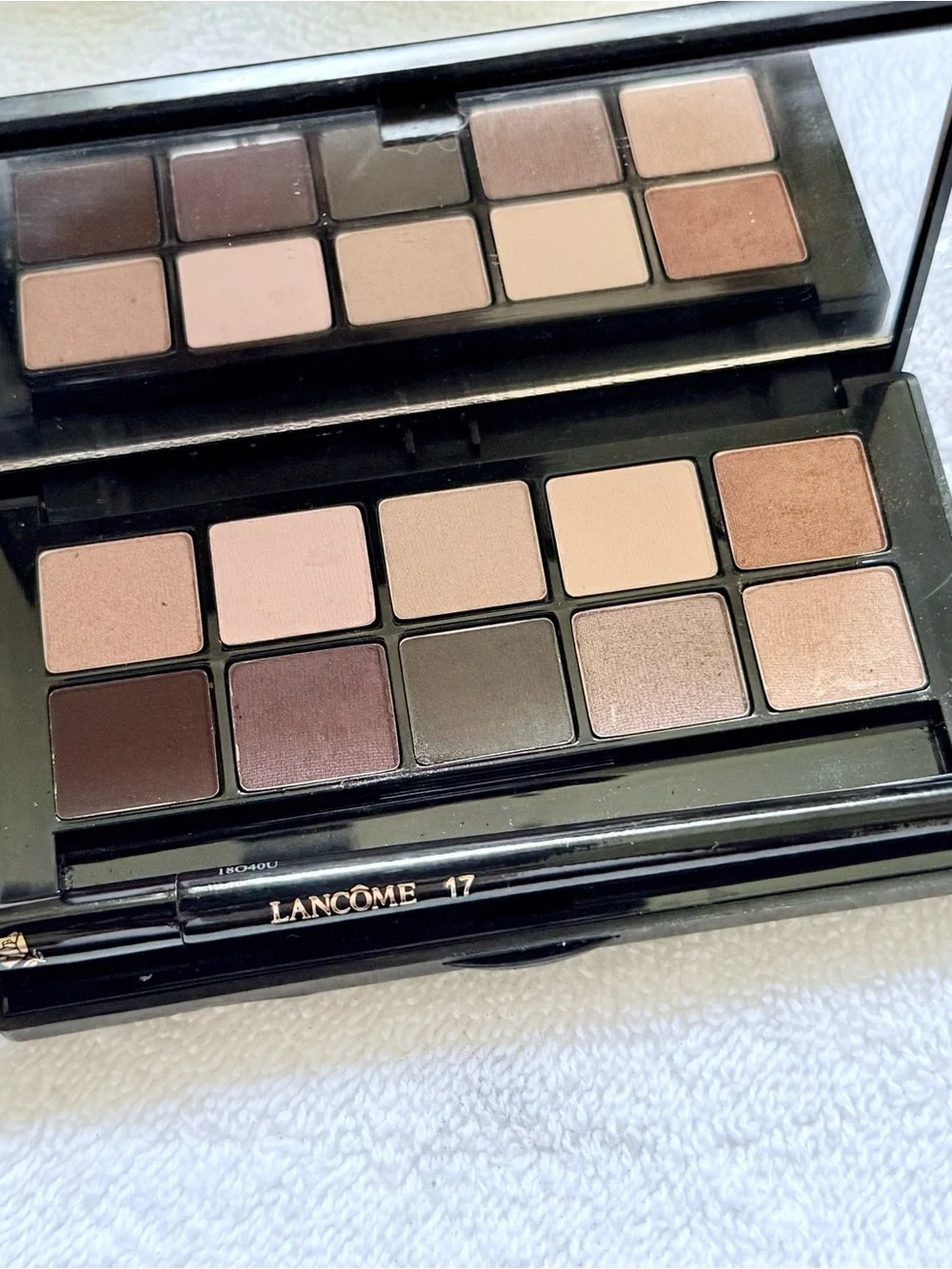 Smashbox Eyeshadow Palette - Warm Browns & Soft Pinks + Lancôme #17 blend brush